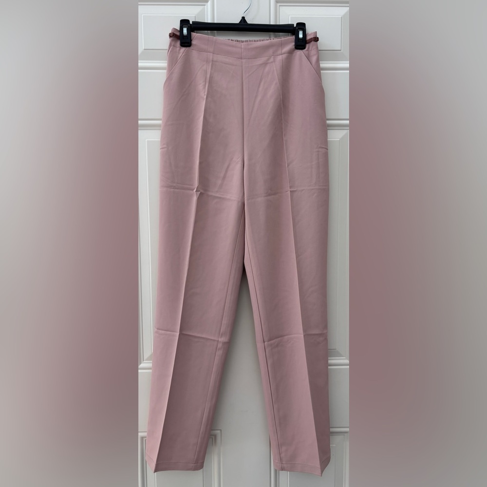NWT Area Stars Mauve Pink Everly Pants Size Medium Elastic Size Zipper Pockets